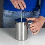 فومر شیر بیالتی مدلی استیل دستی - Image 2