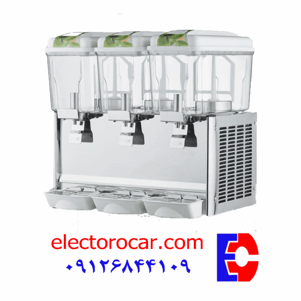 شربت سردکن سه مخزنه 18 لیتری الکتروکار مدل LSJ 18L*3 - تصویر 1